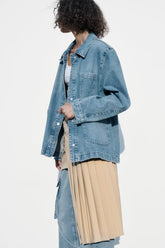 Veste en jean ample et décontractée urbaine
